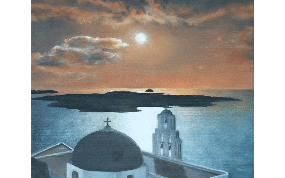 Coucher de soleil à Santorin