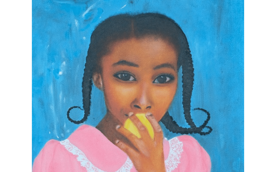Fille à la pomme