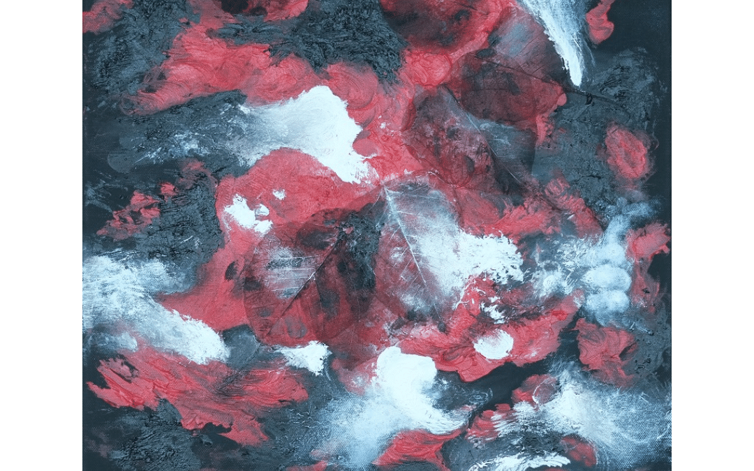 En rouge, noir et blanc