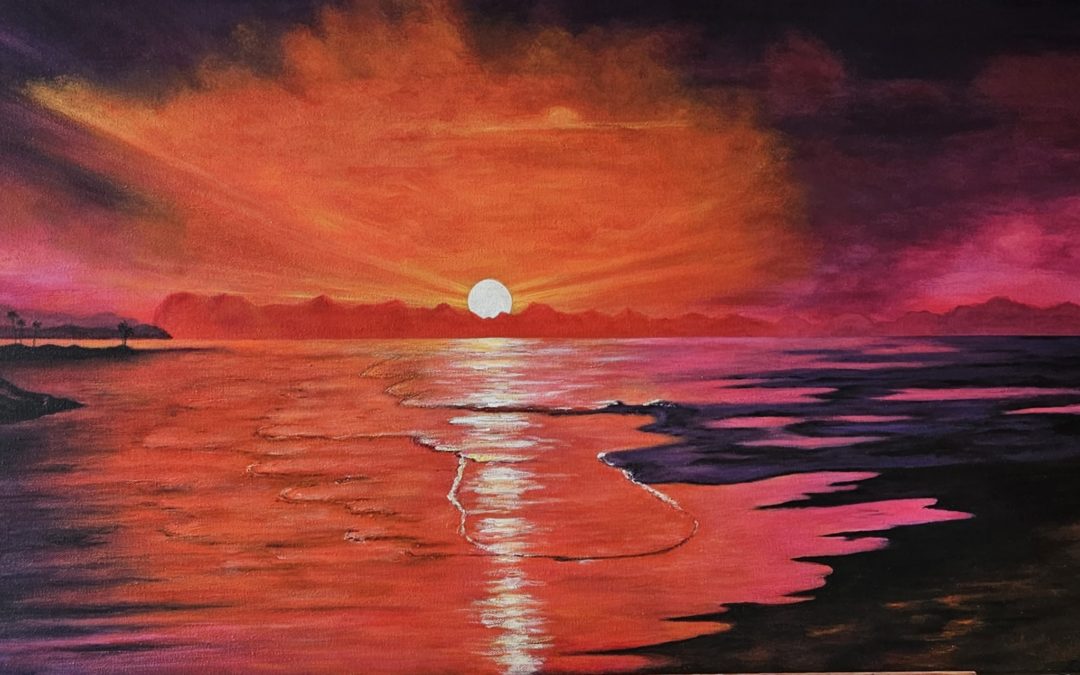 Coucher de soleil éclatant